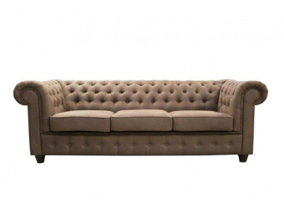 Chesterfield Cambridge 3 Sitzer mit Bettfunktion Couch Polster Sofas Couchen Neu
